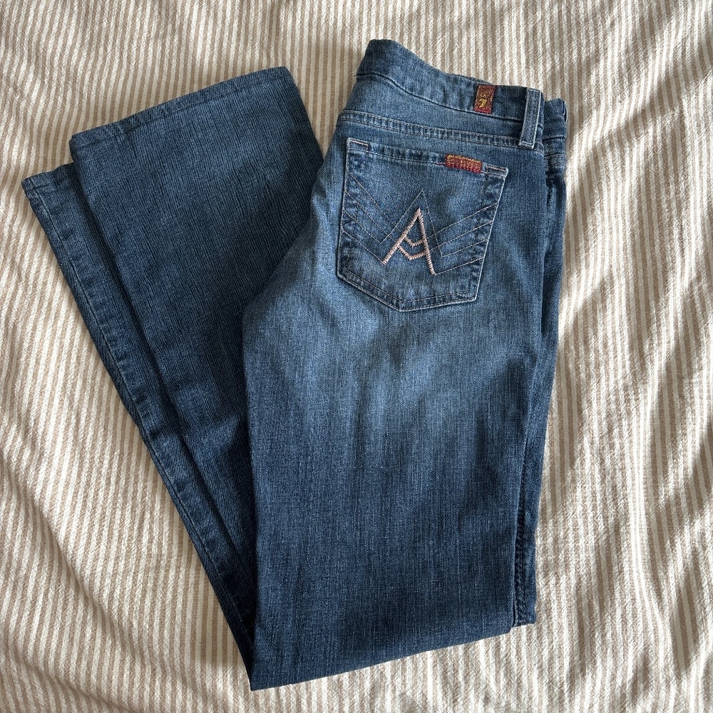 7 For All Mankind “A Pocket” Low-Rise Bootcut jeans